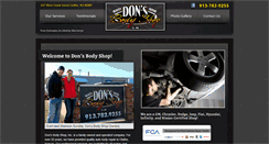 Desktop Screenshot of donsbodyshop.info